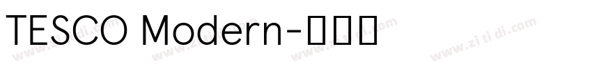 TESCO Modern字体转换